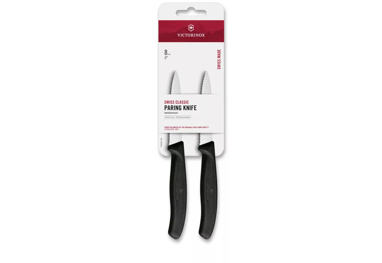 Set De Cuțite pentru Legume Swiss Classic, 2 Piese – Negru