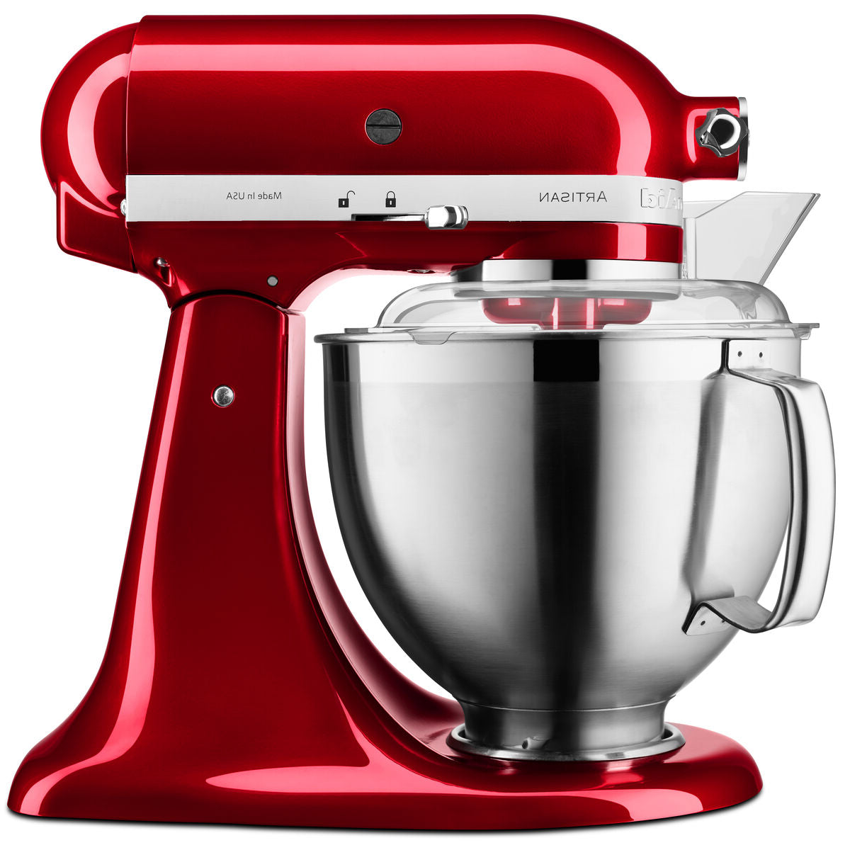 Mixer cu bol Artisan Premium 4,8 L – roșu metalizat (candy apple)