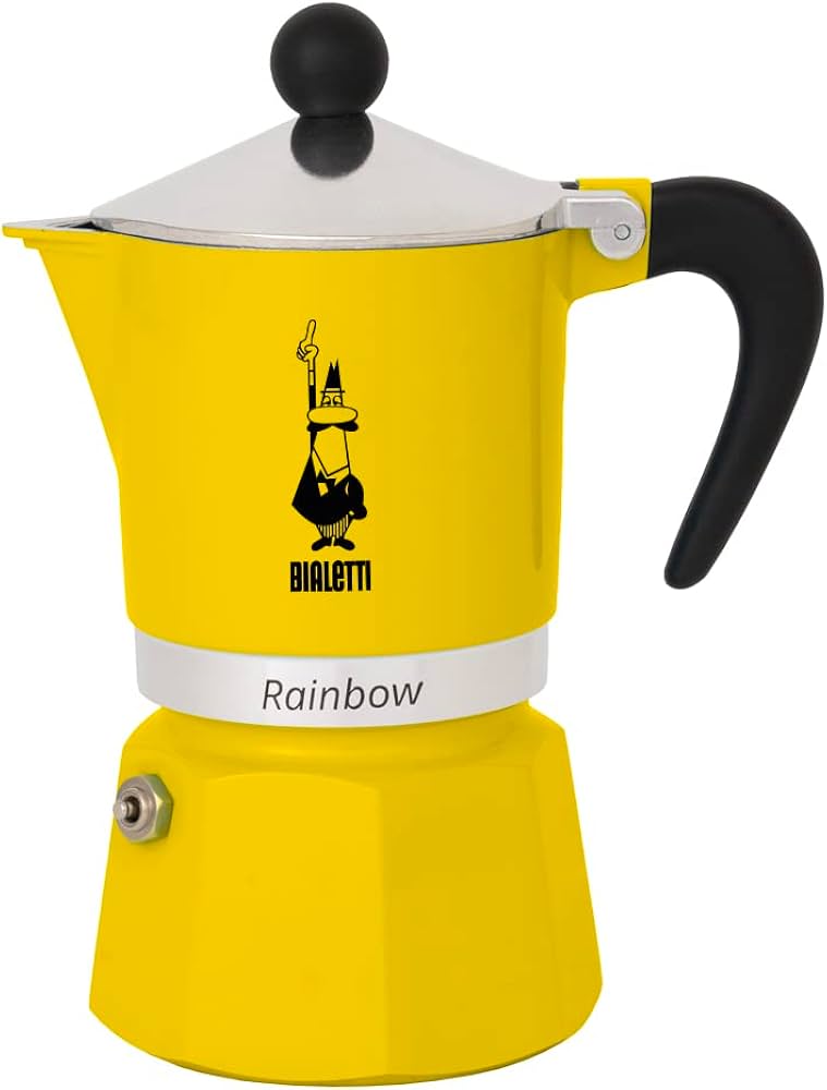Espressor Rainbow, 3 Cești – Galben