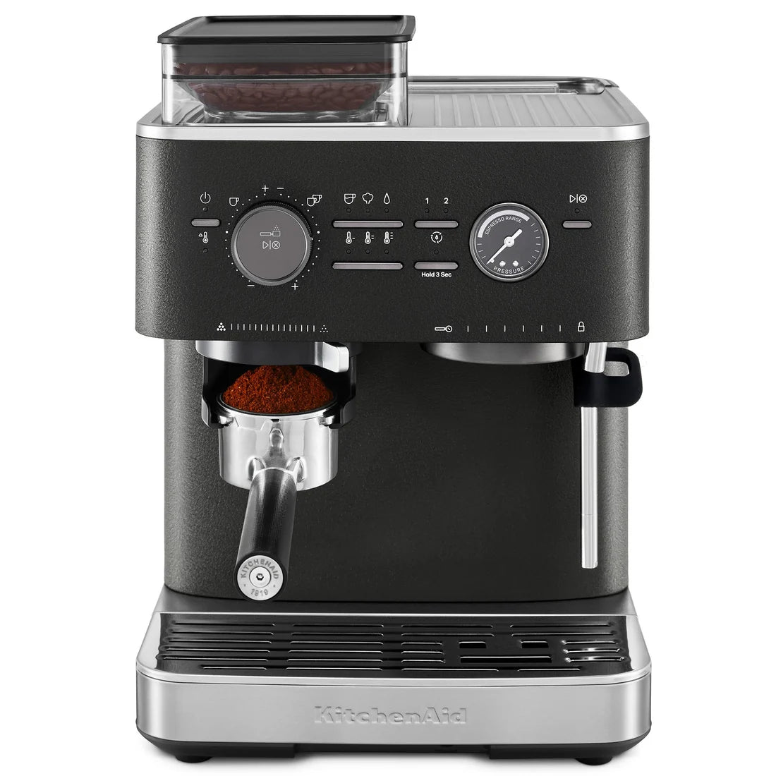 Espressor semiautomat – negru fontă (cast iron black)