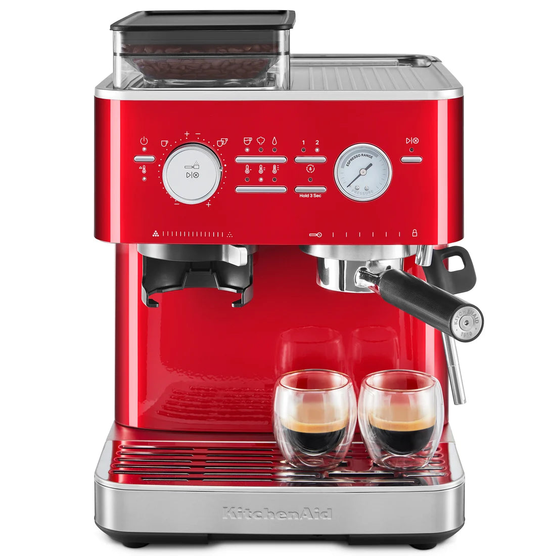 Espressor semiautomat – roșu metalizat (candy apple)