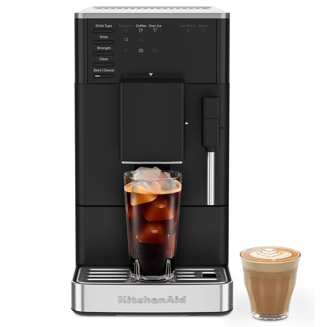 Espressor automat KF2 cu program pentru cafea cu gheață – negru mat (matte black)