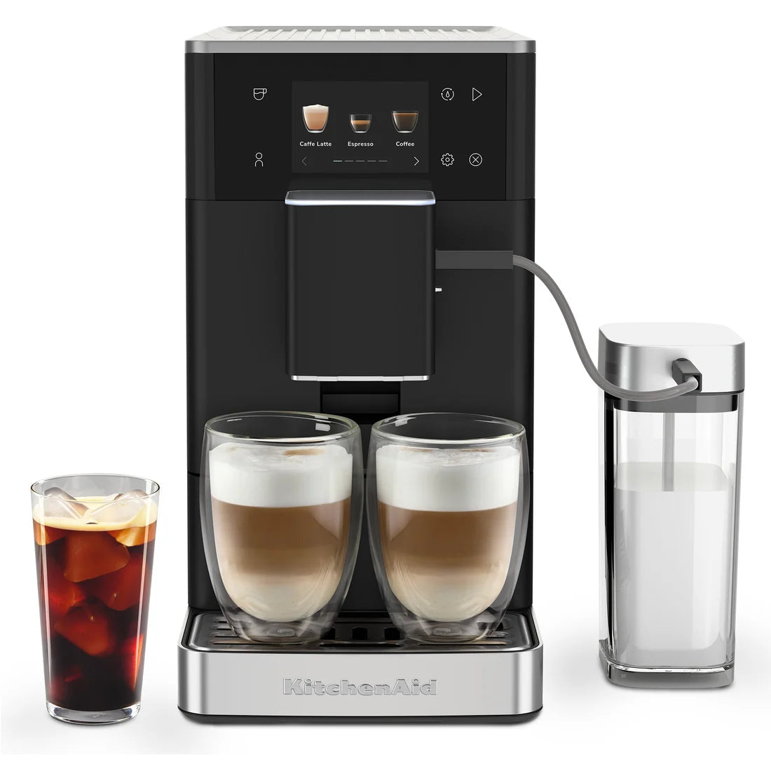 Espressor automat KF4 cu program pentru cafea cu gheață – negru mat (matte black)