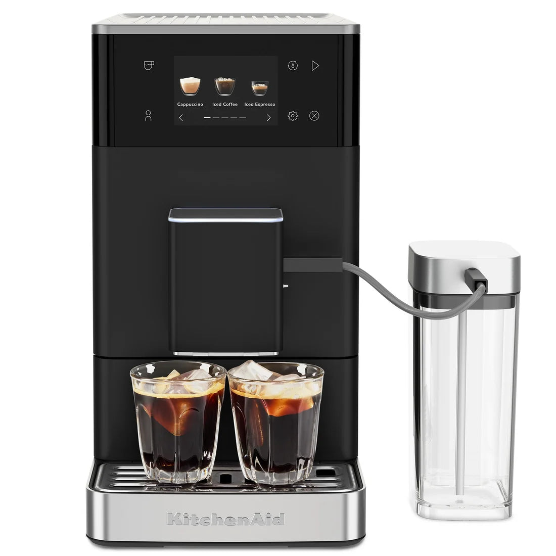Espressor automat KF4 cu program pentru cafea cu gheață – negru mat (matte black)
