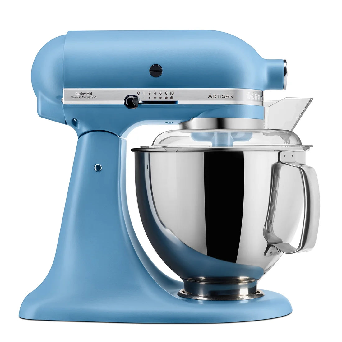 Mixer cu bol Artisan 4,8 L cu accesorii suplimentare – albastru catifelat (velvet blue)