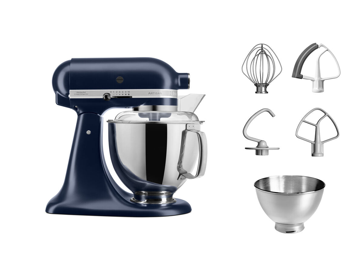 Mixer cu bol Artisan 4,8 L cu accesorii suplimentare – albastru cerneală (ink blue)