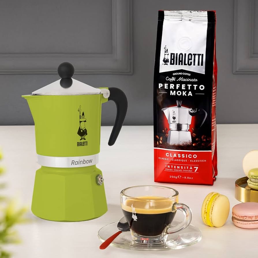 Espressor Rainbow, 3 Cești – Verde