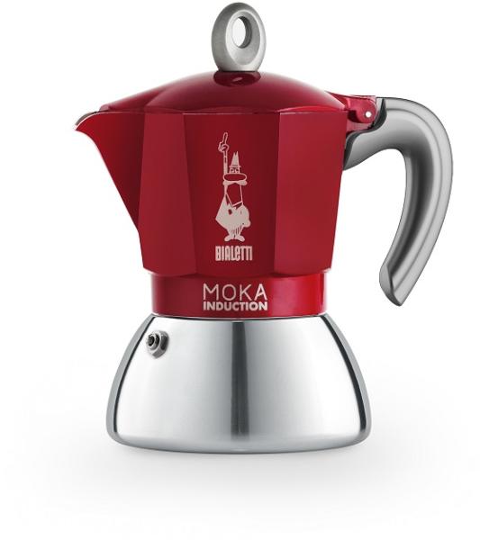 Espressor Moka Induction, 4 Cești – Roșu