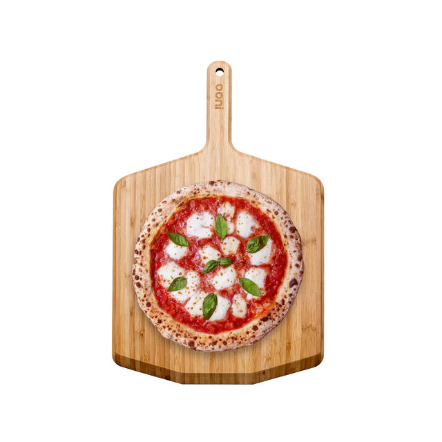 Paletă și tocător pentru pizza din bambus – 16" (40 cm)
