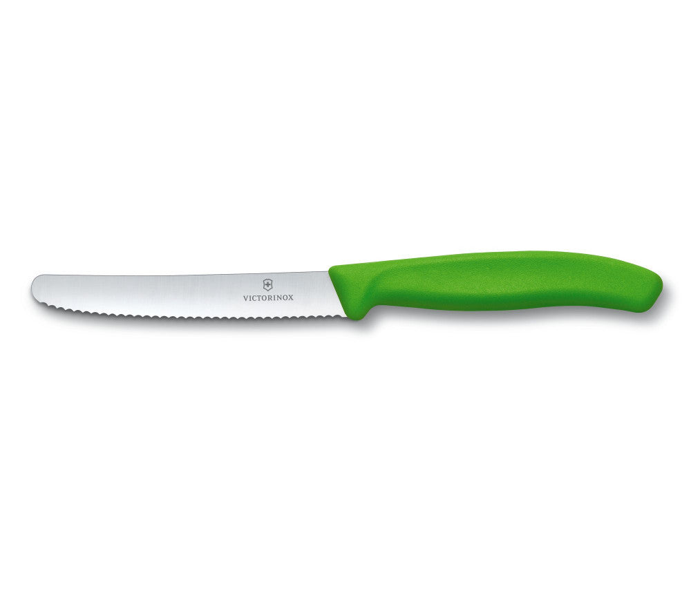 Swiss Classic Breakfast Knife Serrated Green